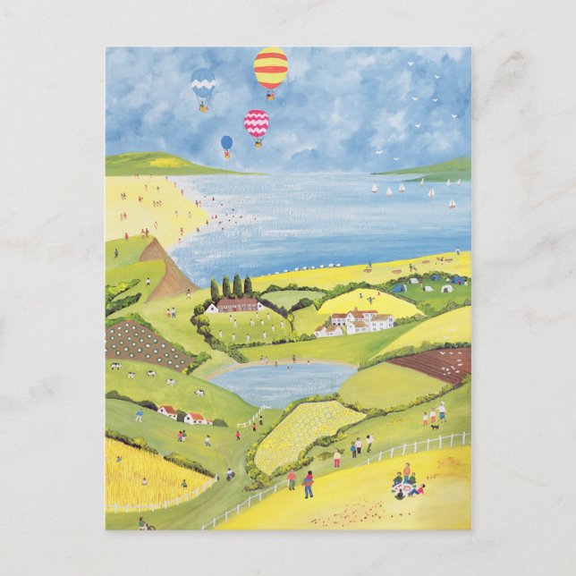 Postal Arriba y lejos (Anverso)