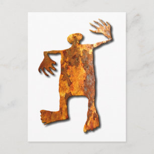 Postal Arroja de baile de un hombre