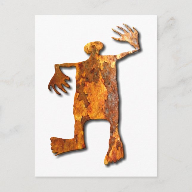 Postal Arroja de baile de un hombre (Anverso)