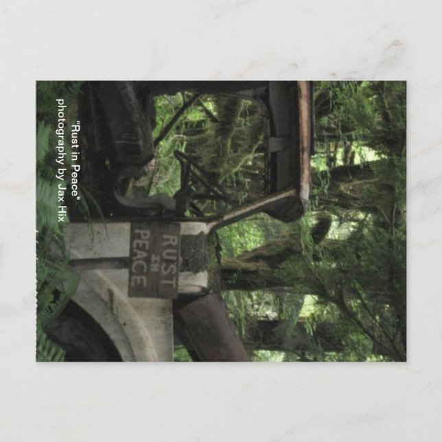 Postal Arrojar en paz (Anverso)