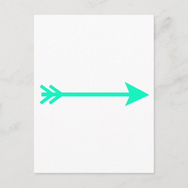 Postal Arrow Cyan Directamente Los Regalos De Zazzle MUSE (Anverso)