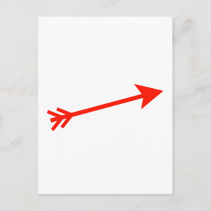Postal Arrow Red 15deg Los regalos Zazzle del MUSEO