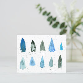 Postal Arrowhead Projectile señala nativos indígenas