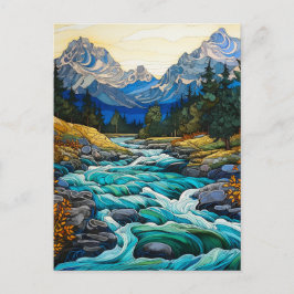 Postal Arroyo de montaña