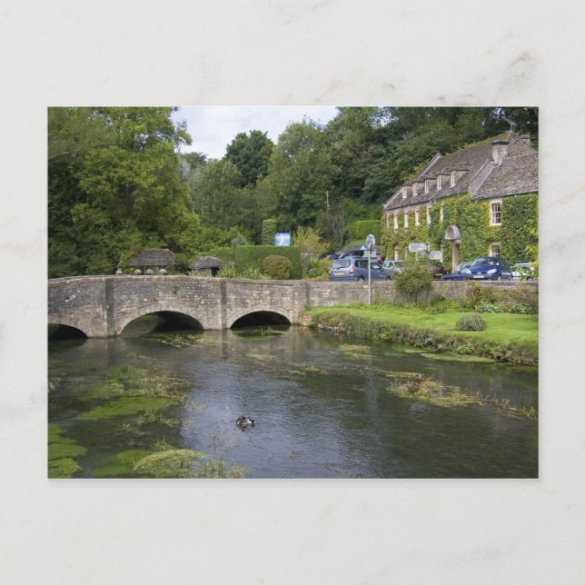 Postal Arroyo de truchas en la aldea de Bibury, (Anverso)