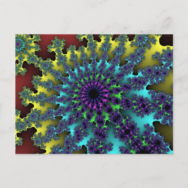 Postal Arroz arcoiris rojo (Anverso)