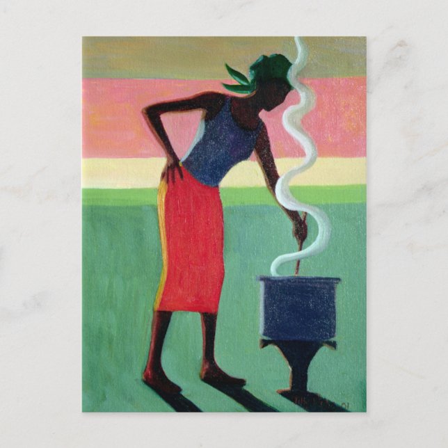 Postal Arroz de cocina 2001 (Anverso)