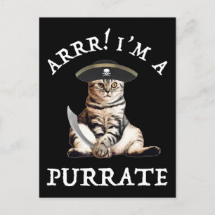 Postal ¡Arrr! Soy un Purrate