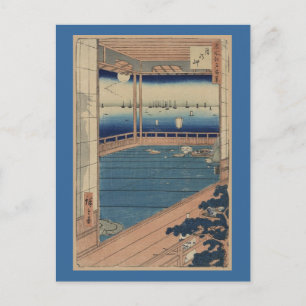 Postal Art-Ando Hiroshige Japonés Postcard-Vintage 5