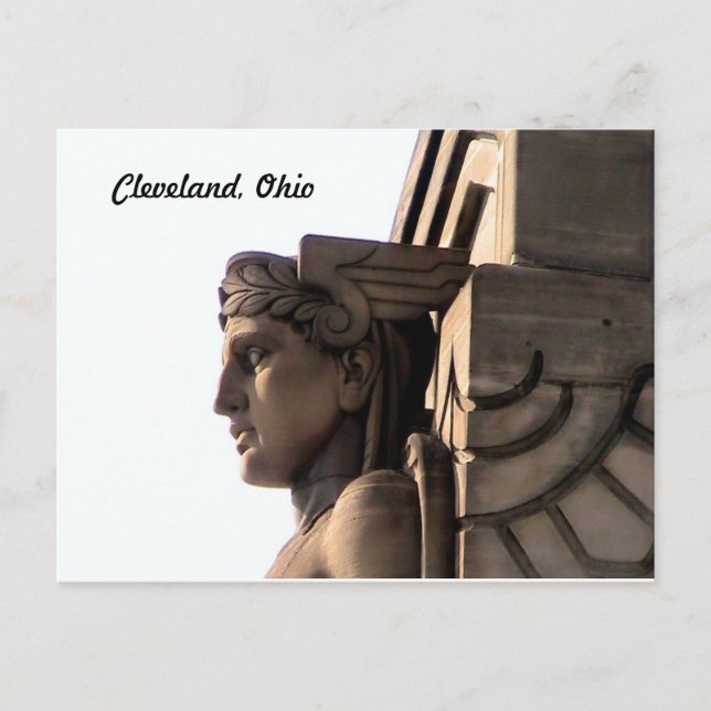 Postal Art Deco Bridge Guardian (Cleveland) (Anverso)