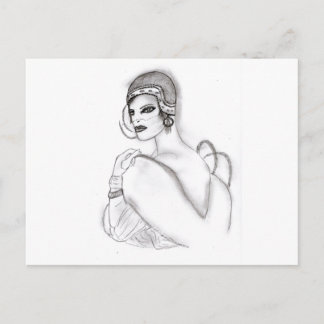 Postal Art Deco Chica 2