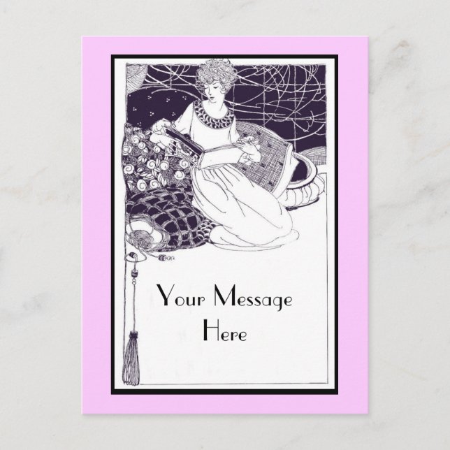 Postal Art Deco de época (Anverso)