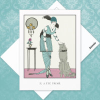 Art Deco Gose Dog Vintage Fashion
