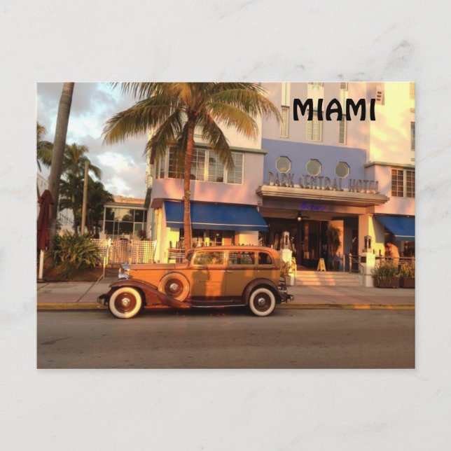 Postal Art Deco Miami (Anverso)