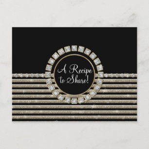 Postal Art Deco Moderno Aspecto horizontal de raya Purpur