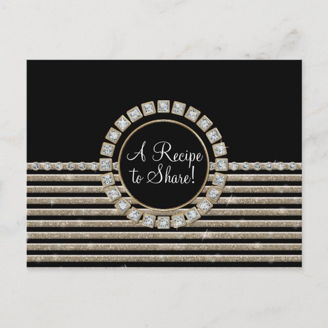 Postal Art Deco Moderno Aspecto horizontal de raya Purpur (Anverso)