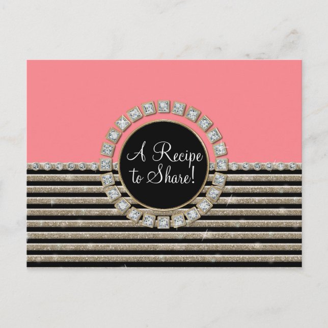 Postal Art Deco Moderno Aspecto horizontal de raya Purpur (Anverso)