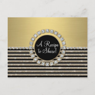 Postal Art Deco Moderno Aspecto horizontal de raya Purpur