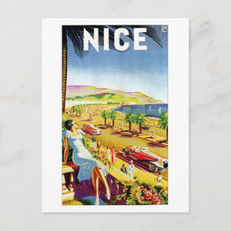 Postal Art Deco Niza Riviera Francesa