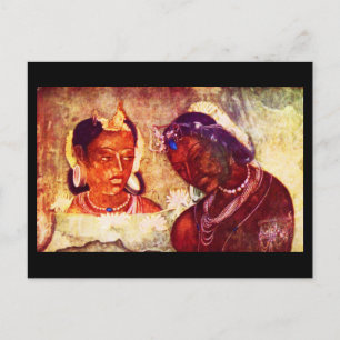Postal Art-Indischer Clásico Postcard Maler 2