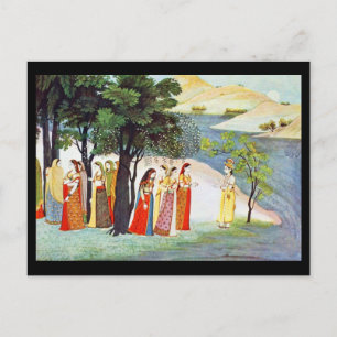 Postal Art-Indischer Clásico Postcard Maler 9