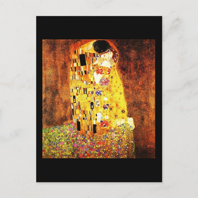 Postal Art-Klimt-Kiss postcard-Love (Anverso)