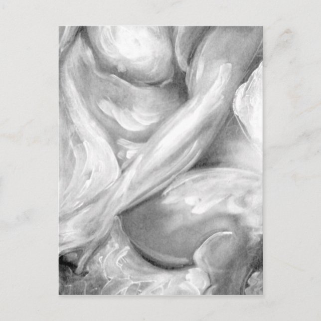 Postal Art Lover Elegant Original Art Male Pintura Sobre (Anverso)