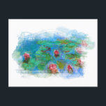 Postal ** Art Monet Lily Pond Floral Angel AR23<br><div class="desc">POSTCARD - POST CARD Impresionante Monet Pintura de los Lilies de Agua / Lotus con un marco grueso que contiene Angel Cherubs si se mira lo suficientemente cerca. Arte Clásico Enérgicamente Mejorado - Grunge Floral Classic Famous Painting Artistic Unique Creativo Moderno y Romántico Monet Lily Pond Floral Vintage con un...</div>