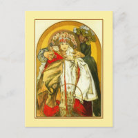 Art Nouveau Alfons Mucha Cumpleaños de la Repúblic