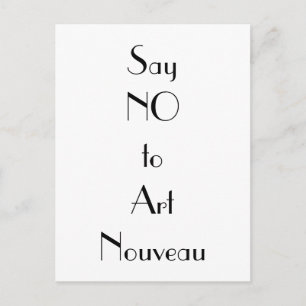 Postal Art Nouveau Art Deco