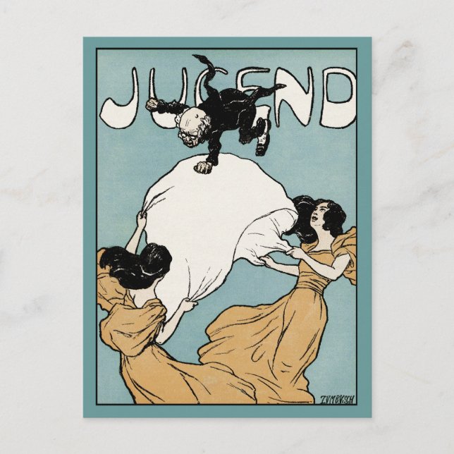 Postal Art Nouveau: Arte Jugend (Anverso)