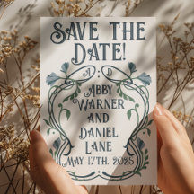 Art Nouveau azul-verde