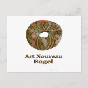 Postal Art Nouveau Bagel