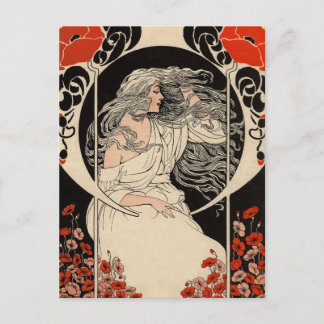 Postal Art Nouveau de los años 1920