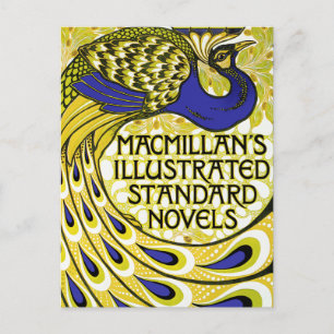 Postal Art Nouveau: Ilustracion pavo real