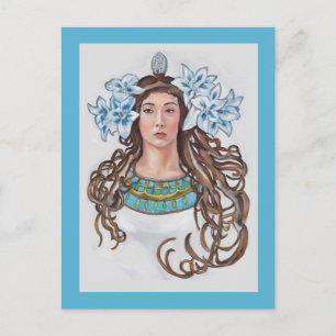 Postal Art Nouveau La Princesse Lointaine