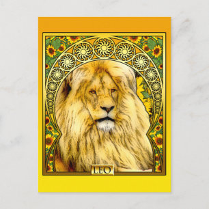 Postal Art Nouveau Leo