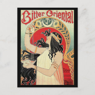 Postal Art Nouveau: "Oriental amargo"