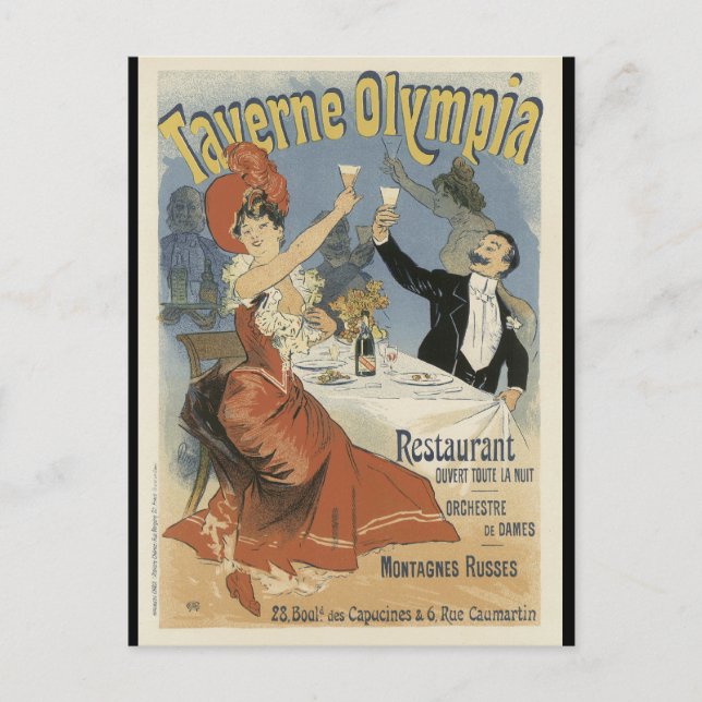 Postal Art Nouveau - Taverne (Anverso)