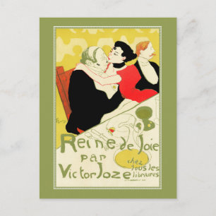 Postal Art Nouveau: Toulouse Lautrec - Reine de Joie