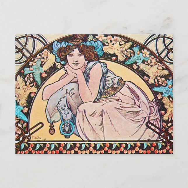 Postal Art Nouveau vintage (Anverso)