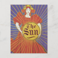Art Nouveau vintage, periódico New York Sun