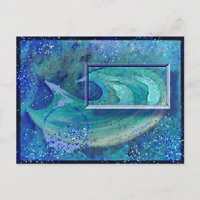 Postal Art Postcard 2 - THIRST - de pintura al óleo (Anverso)