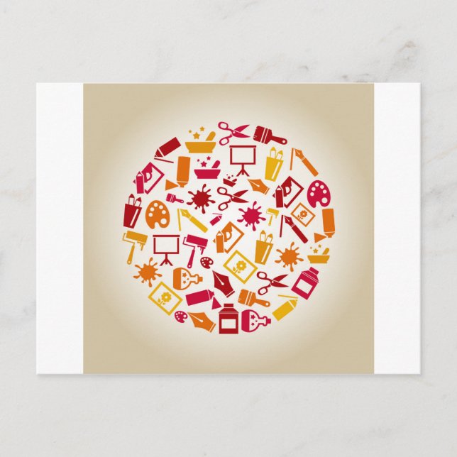 Postal Art. un círculo (Anverso)