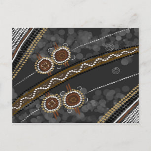 Postal Arte aborigen australiano - Tribus perdidas
