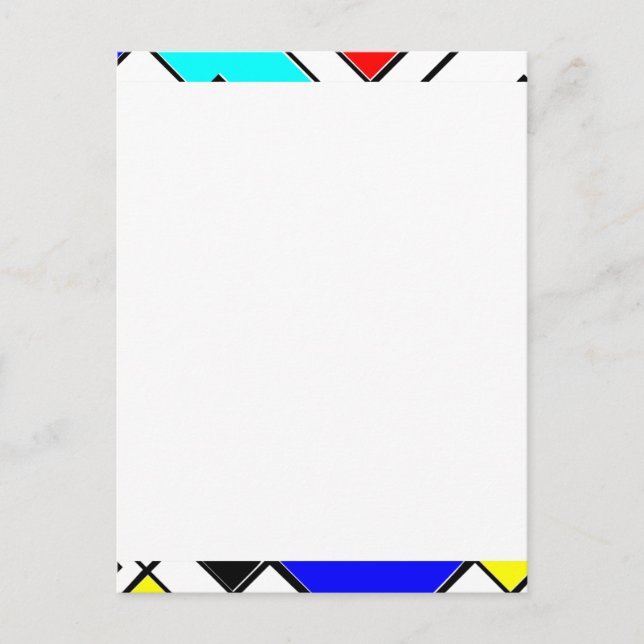 Postal Arte abstracto (Anverso)