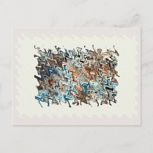 Postal Arte abstracto (Anverso)