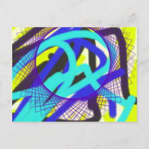 Postal arte abstracto 768 colorido