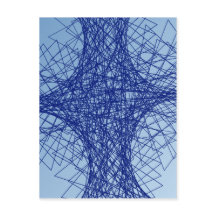arte abstracto azul caos