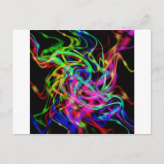 Postal arte abstracto colorido